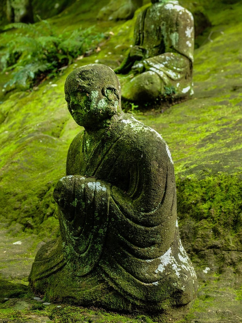 Buddha statue meditating